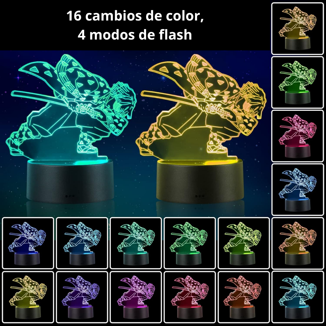 Lampara 3D demon slayer