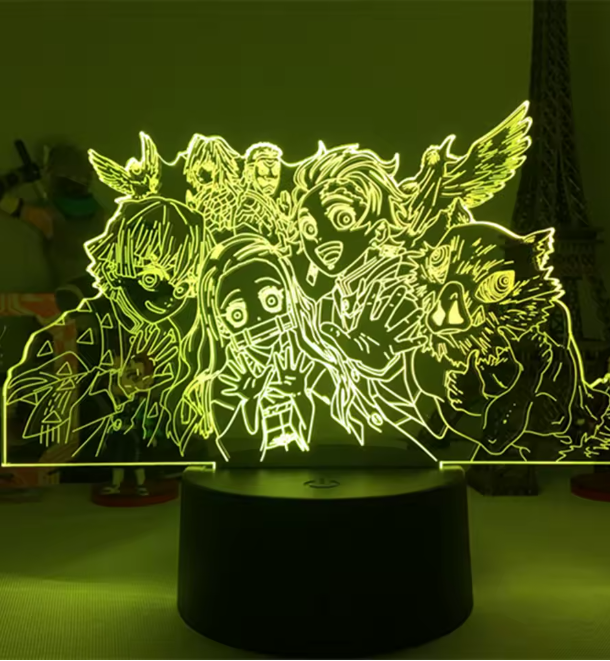 Lampara 3D demon slayer