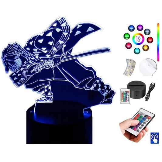 Lampara 3D demon slayer